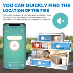 Arizas fotoelektrisk rg alarm med app