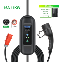 HighCharge Type 2 11kw ip54 inkl. holder til ladeboks