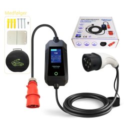 Highcharge 11kw lader IP65 -med ac 30ma DC 6ma beskyttelse