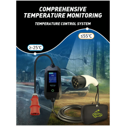 Highcharge 11kw lader IP65 -med ac 30ma DC 6ma beskyttelse