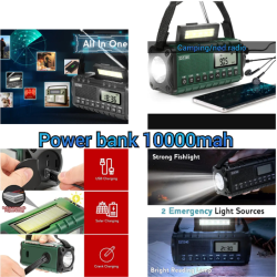 XSY340 Ndradio - army grn eller Sort