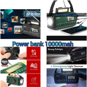 XSY340 Ndradio - army grn eller Sort