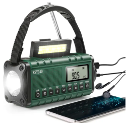 XSY340 Ndradio - army grn eller Sort