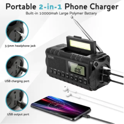 XSY340 Ndradio - army grn eller Sort