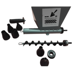 Mrtel fugepistol med special lavet snegl og leje