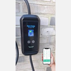 Highcharge lader m. app ip66 og ip 67 stik m. ac 30ma DC 6ma